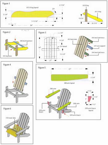 adirondack chair blueprints
