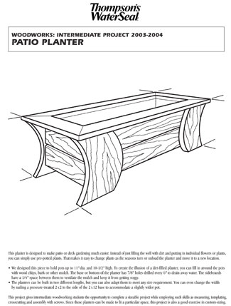 Patio Planter Plan